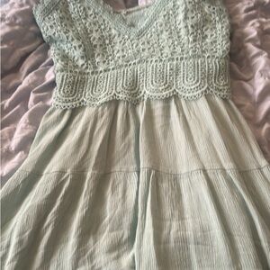 Mint Green Lace Dress